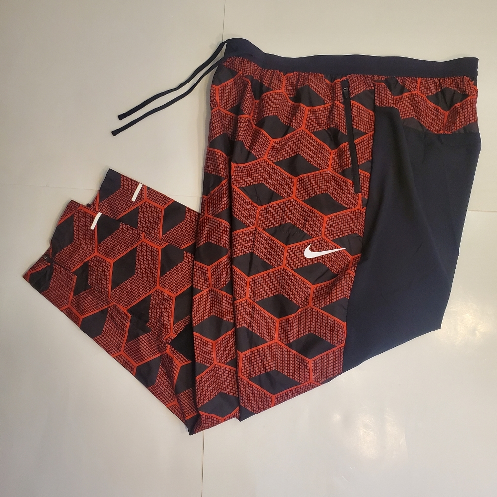 New Nike Shield Track Pants Warm Ups Red Black Adult Unisex Medium